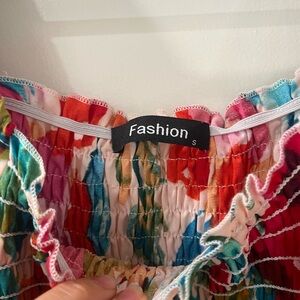 Colorful Smocked Dress